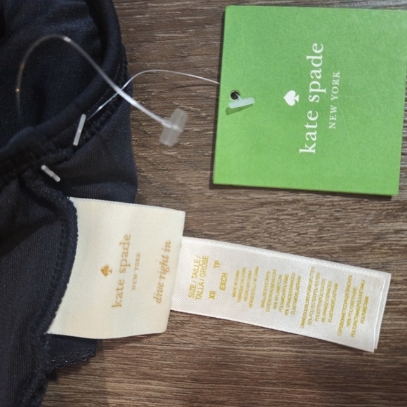 KATE SPADE Black One Piece Swimsuit MWT sz XS - Picture 8 of 10
